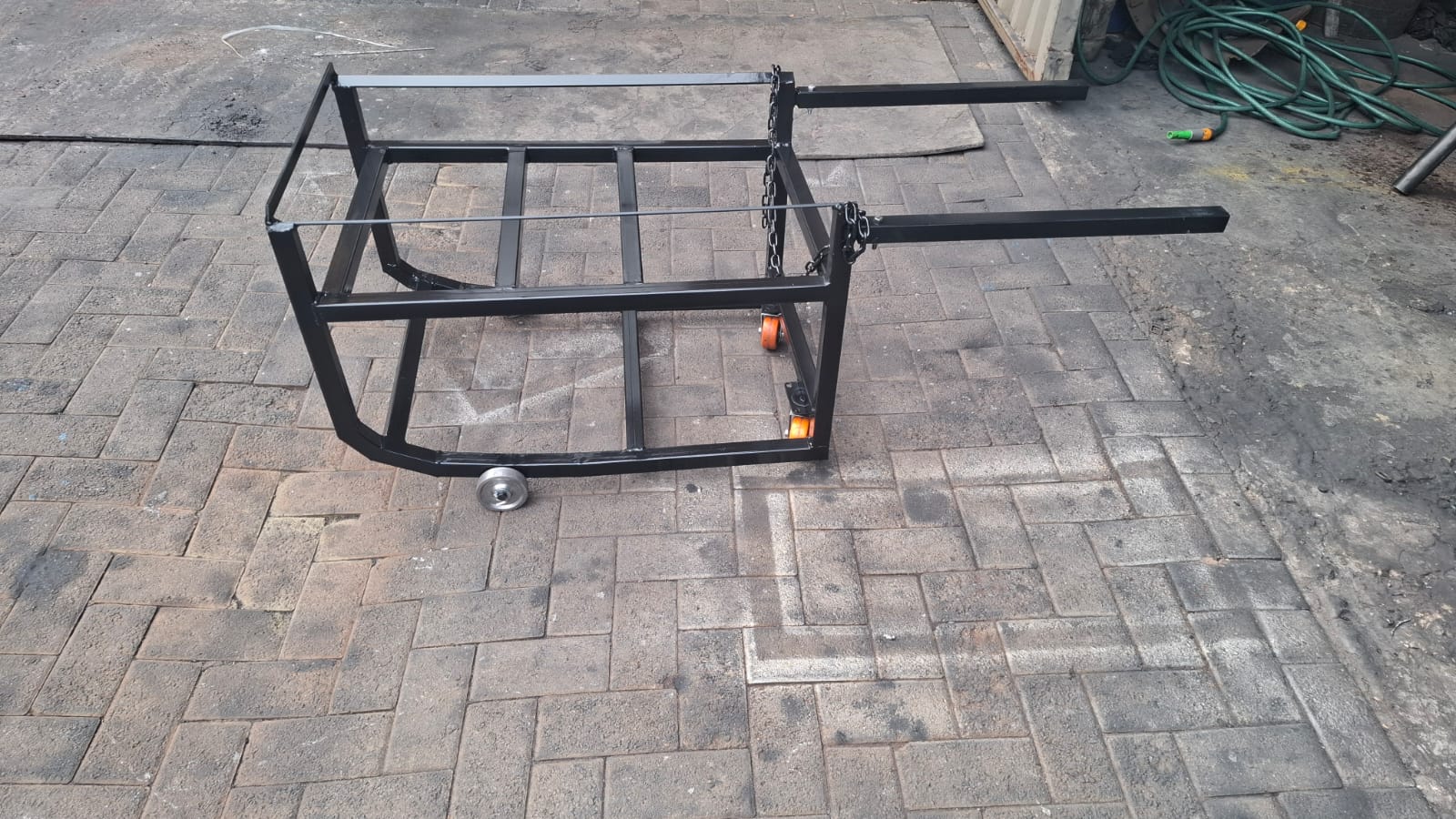 Custom Drum Trolley - Oil Dumping Trolley for Boiler House / Industrial Use`